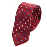 Jude Red Polka Dot Skinny Tie - Tie Doctor